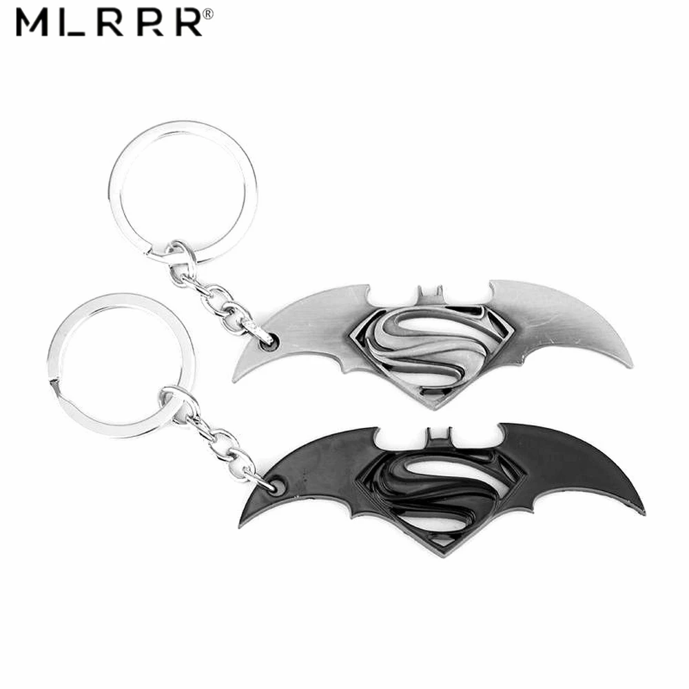 

New BVS Batman Superman Jewelries High Quality Fashion Alloy Batarang Pendant Keychain Unisex for Gift