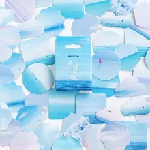 2 штуки в упаковке стикер голубое небо DIY Декоративные наклейки для дневника скрапбукинг бумага подарок стикер s