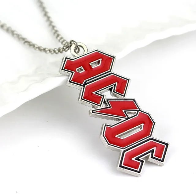AC/DC necklace Hard Rock Roll Music Band pendant necklace-in Chain ...
