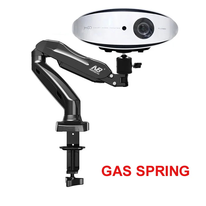 

DL-F80R universal Desktop gas spring 2-6.5kg Full Motion mini projector mount small projector holder with 6mm screw