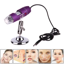 Роскошный 50X-500X USB цифровой микроскоп Лупа кожа волосы Угри фолликул кожи головы детектор фиолетовый OTG USB микроскоп