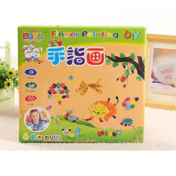 6pcs/Set DIY Finger Painting Sets Paint Coloring Book Best Children ... 6pcs/Set DIY Finger Painting Sets Paint Coloring Book Best Children ...