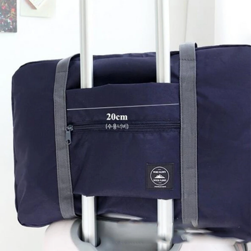 

Foldable travel bag shopping shoulder bag men and women type finishing bag luggage storage bag waterproof large capacity A11307