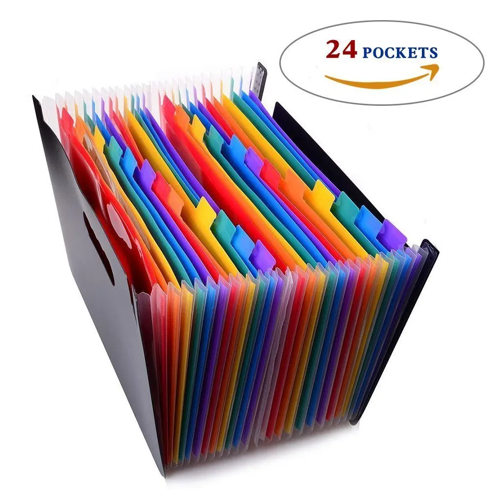 Buy 24 Pockets Expanding Files Folder Organizers