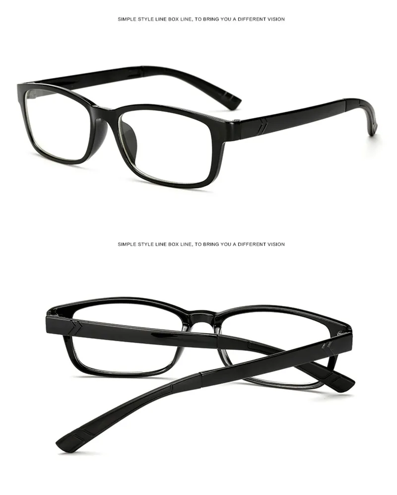 Ретро прямоугольник очки для коррекции зрения в оправе прозрачные линзы цвет: черный, синий очки Leopard Квадратные очки оправы для очков для женщин мужчин