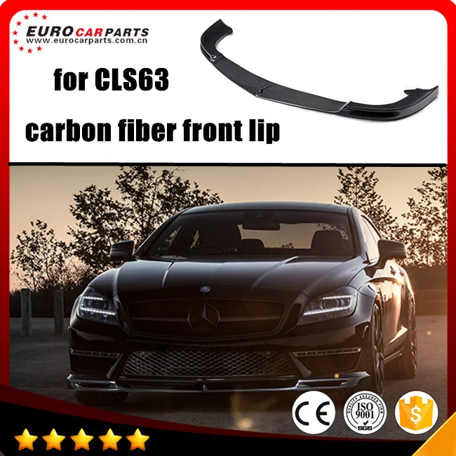 

CLS63 carbon fiber front lip fits for CLS-CLASS W218 CLS style CLS63 V-style front lip