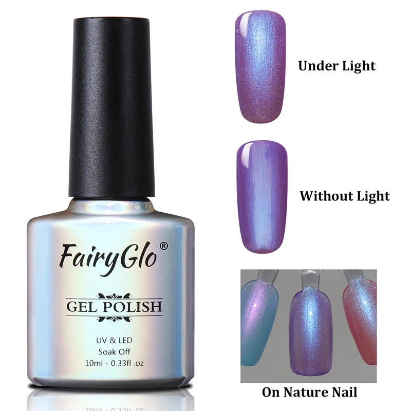 FairyGlo 10 мл Лак для ногтей Оболочка Русалка тиснение краски Лак для ногтей Nail Art Nagellak замочить от ногтей Гель-лак Vernis a Ongle чернила