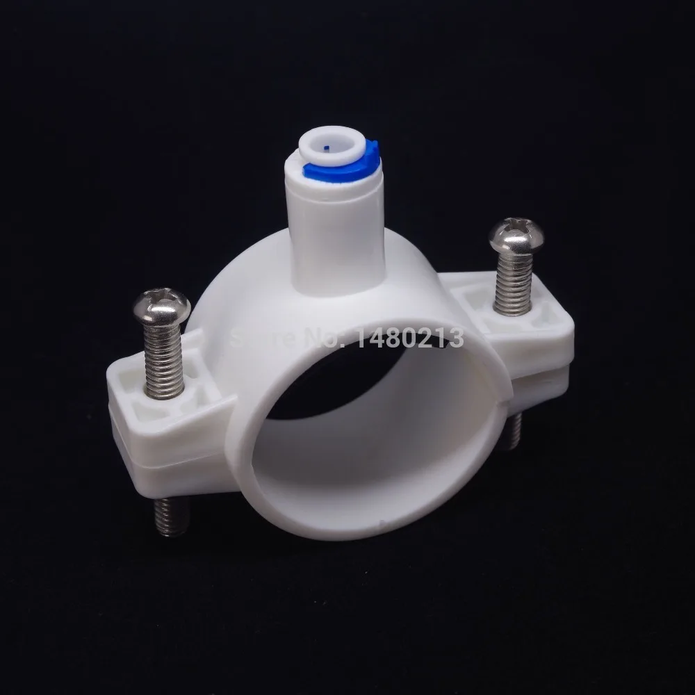 Fit 1/4" OD Tube Drain Clamp MAX 40mm Saddle Valve Clips Drinking