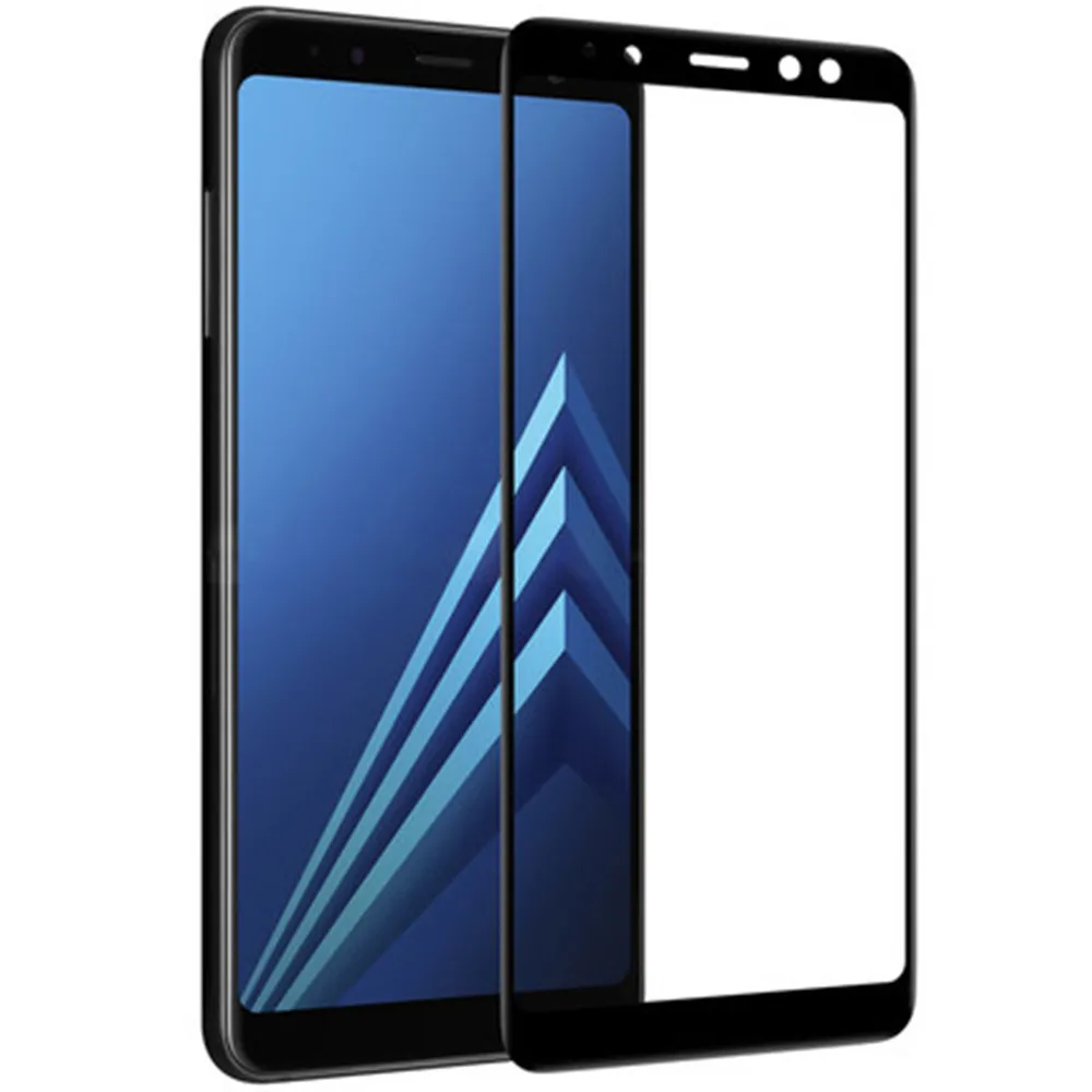 2 упаковки для samsung Galaxy A8 Plus с полным покрытием, закаленное стекло 9H 2.5D Премиум-класса, Защитная пленка для экрана для samsung A8