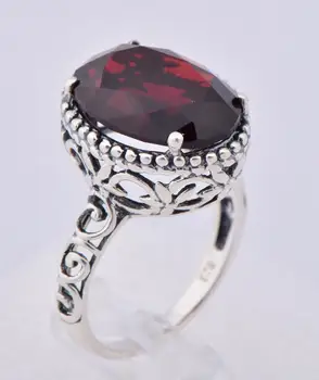 

2014 new crystal face agitation restoring ancient ways of ring fashion and individuality garnet gem ring jewelry wholesale