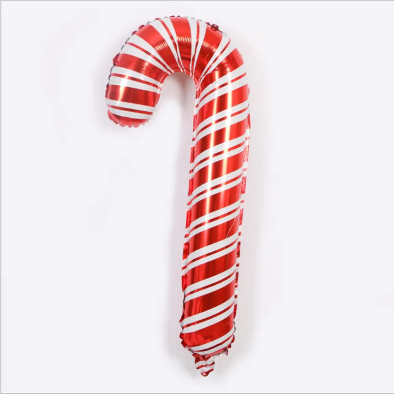 1 шт. 84 см фольги Воздушные шары красные конфеты тростник Веселый Рождественский шар украшения Надувные Воздушные шары День рождения вечерние Поставки Рождество - Цвет: Красный