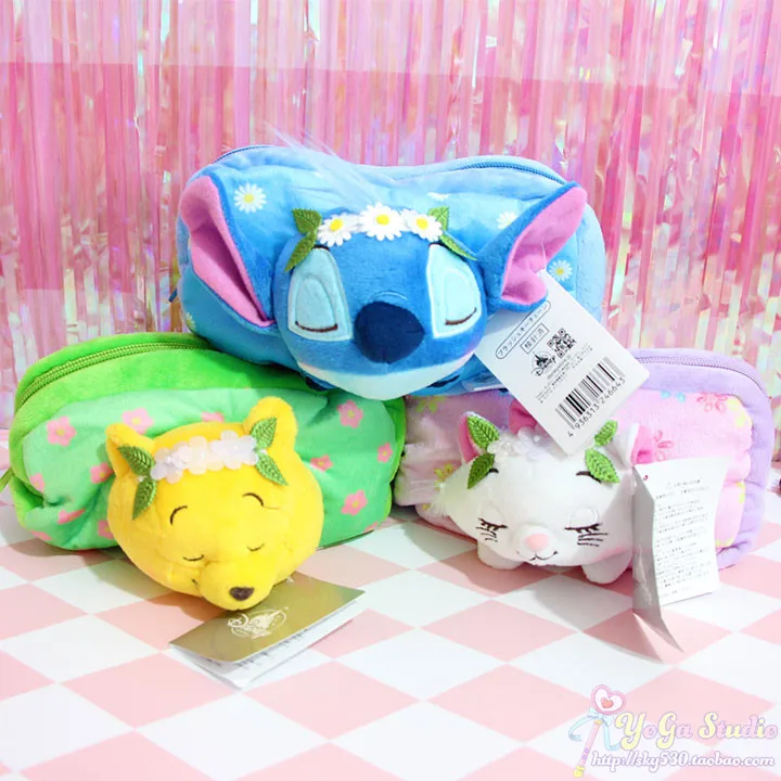 Kawaii/Плюшевые косметички Marie Cat Stitch для девочек, сумка для хранения, сумка для путешествий, косметичка для девочек, чехол-карандаш, сумка-Органайзер для женщин