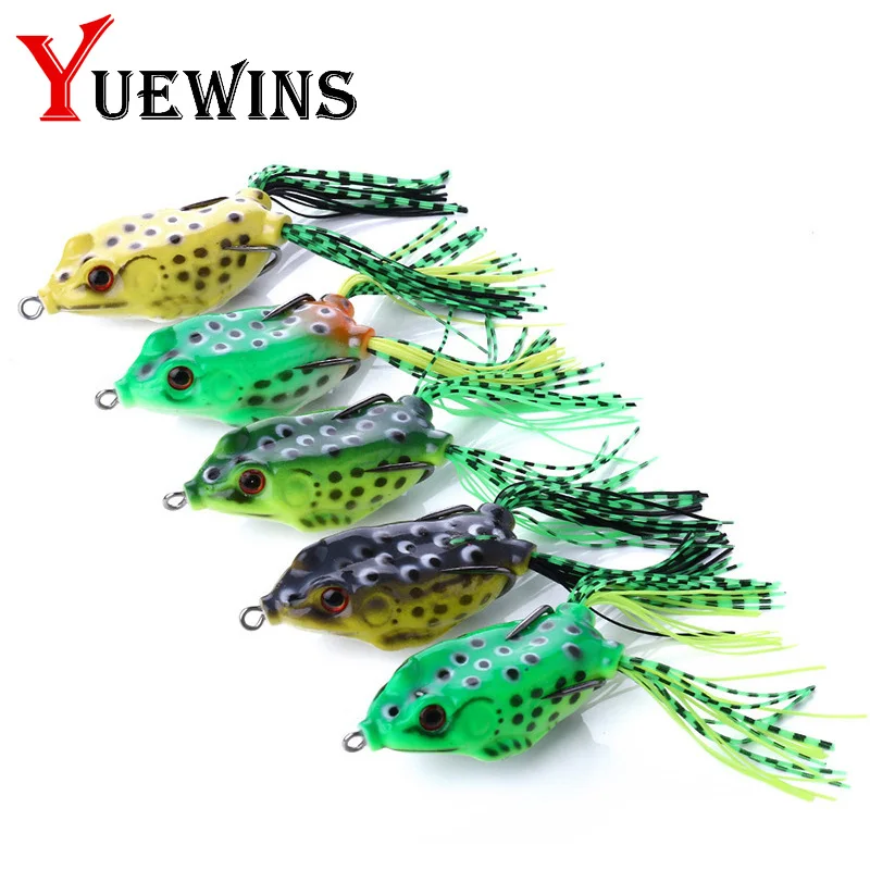 Yuewins мягкая лягушка рыболовные приманки 6 см 13 2 г Topwater плавающая искусственная