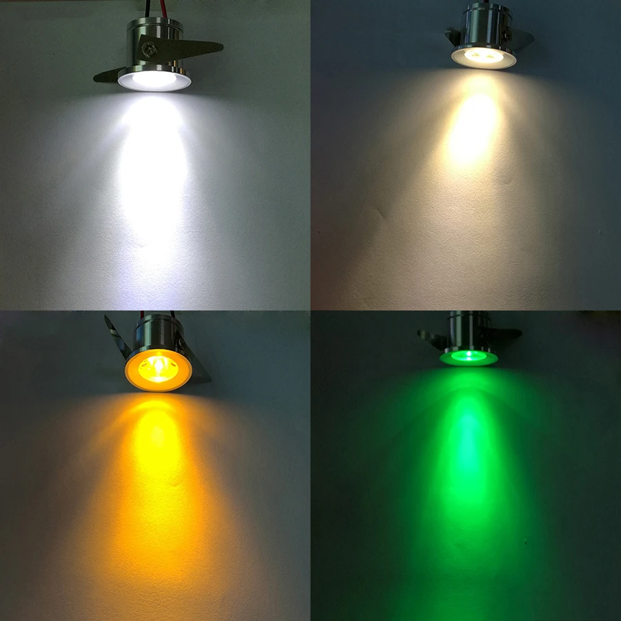 ZINUO 1 шт. 1 Вт 3 Вт мини led лампы для кабинета Мини Светодиодный точечный светильник AC85-265V Светодиодный точечный светильник лампа включает в себя Светодиодный драйвер для Кухня вешалка для одежды