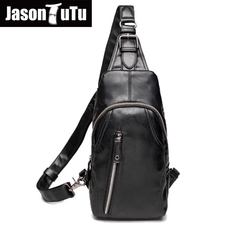 Good quality PU leather Men Bag Brand Handbag Men Chest Pack Messenger