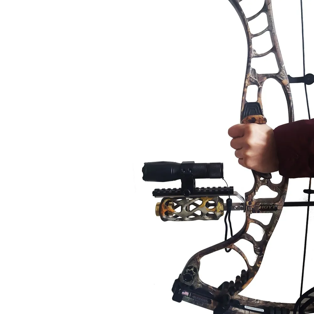 Ourpgone Compound bow Barrel Mount Holder for Laser sight & Flashlight Torch Night Hunter