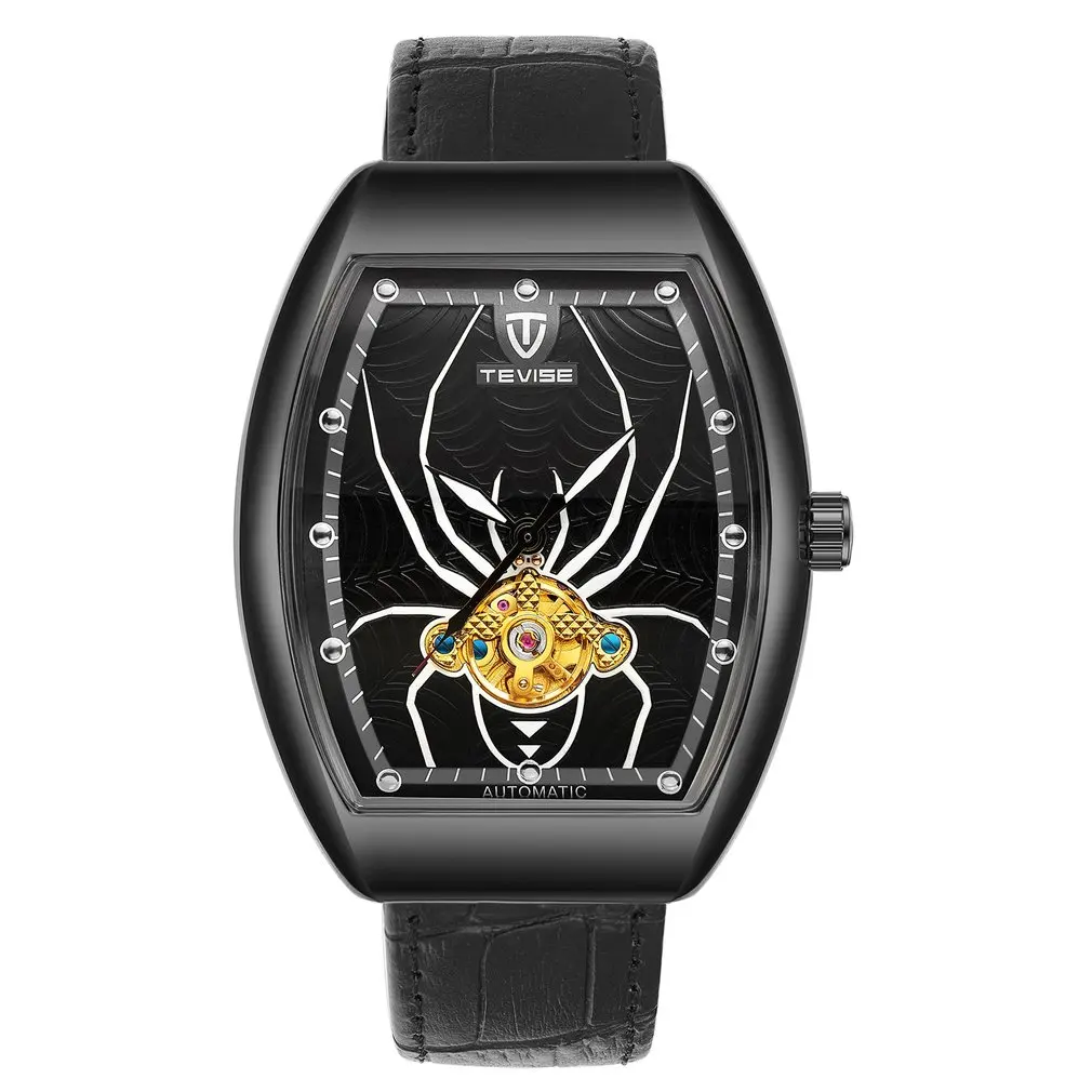 

TEVISE Mechanical Watches Men Waterproof Business Wrist Watch Automatic Square clock Relogio Automatico Masculino