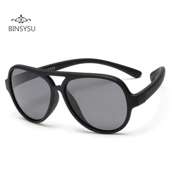 

New Polarized Kids Oval Sunglasses TAC TR90 Pilot Soft Frame Baby Boys Girl Sun Glasses UV400, Child Children Outdoor Goggles
