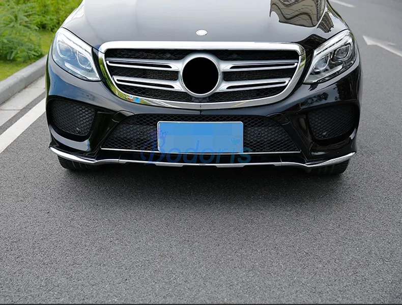 Для Mercedes Benz GLE Coupe SUV W166 Передняя решетка Накладка панель комплект Хром ABS аксессуары для стайлинга автомобилей