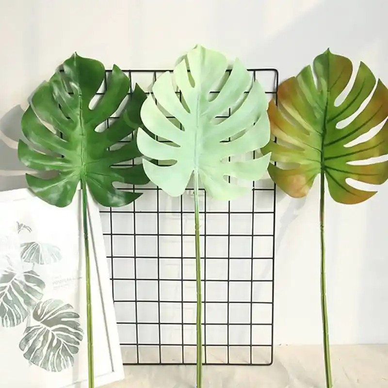 Ins Estilo Hojas Artificiales De Palmera Tropical Pegamento