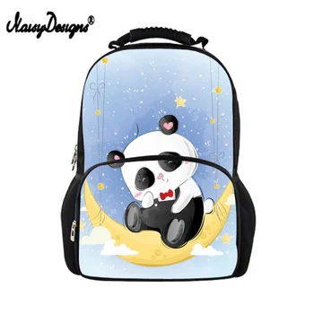 

Noisydesigns Trendy Casual School Bag For Boys Girls Daily Backpacks Women Panda Pattern Big Backpack Travel Rucksack Bagpack