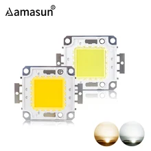Интегрированный COB светодиодный чип 10 Вт 9-12V 20W 30W 50W 100W 30-36 V светодиодный бисер светодиодный чип COB для прожектора прожектор теплый белый