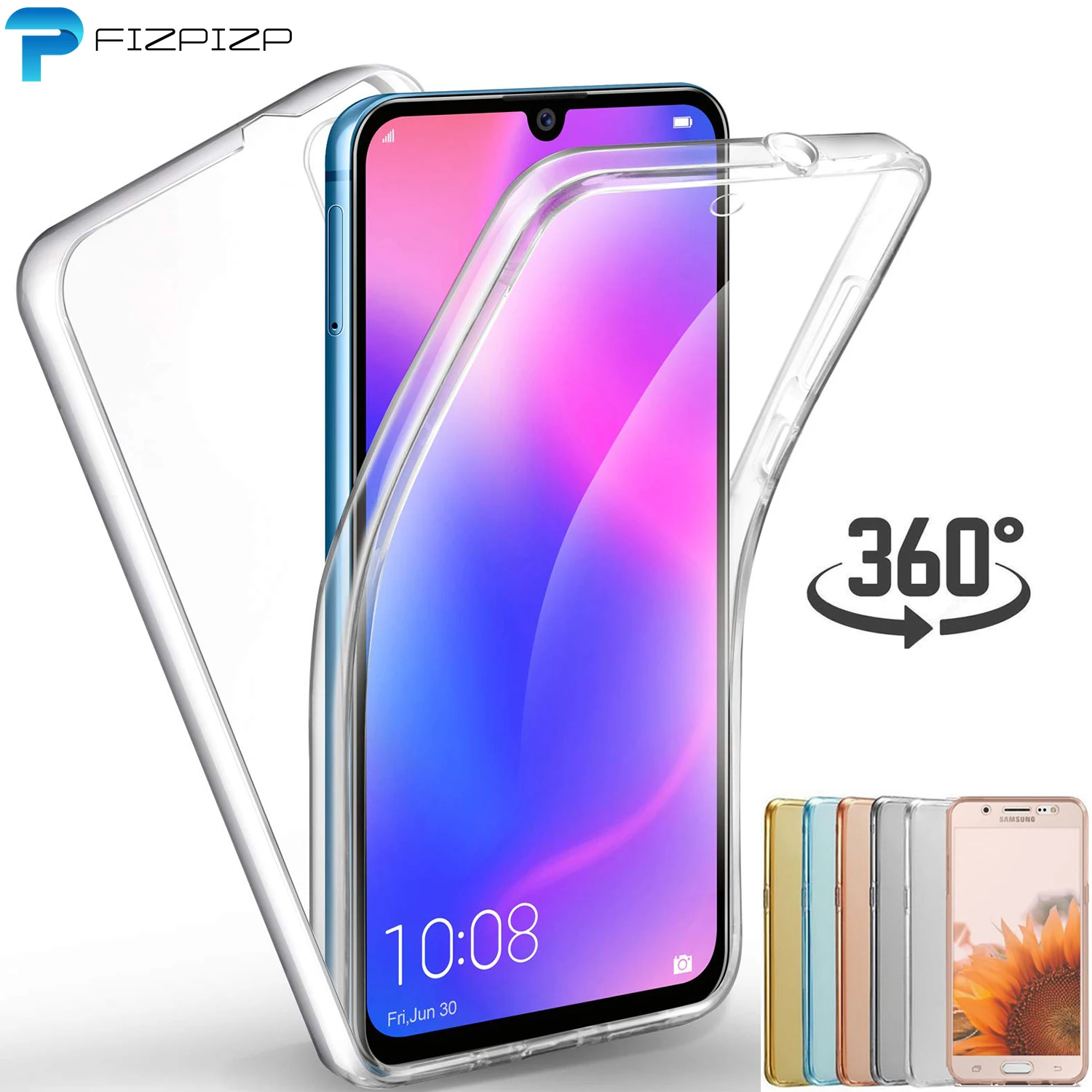 

360 Degree Full TPU Case for Huawei P30 P20 Pro P10 P9 P8 Lite 2017 Mate 10 20 Lite P Smart 2019 Nova 2i Honor 8 10 Lite Cover