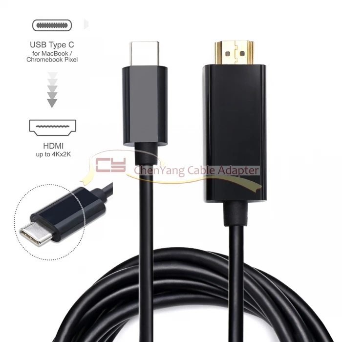 Xiwai USB-C type C USB 3,1 к HDMI 4k 2k HDTV кабель для Galaxy S8 S8+ Plus сотовый телефон