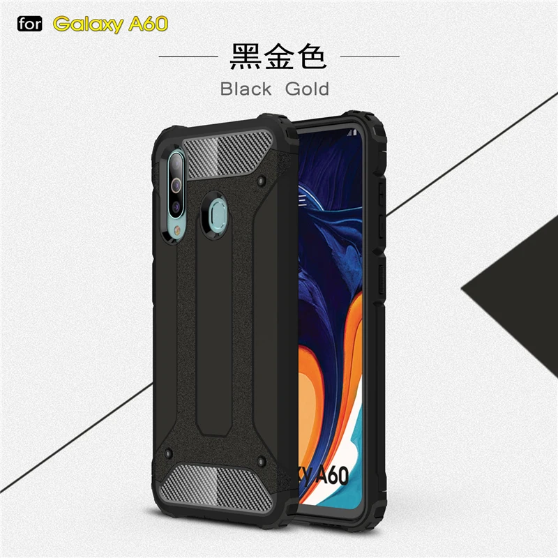 For Samsung Galaxy A60 Case Shockproof Phone Cover Soft Silicone Hard PC Case For Samsung Galaxy A60 Phone Case For Samsung A60