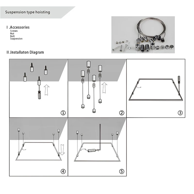 Suspension type hoisting