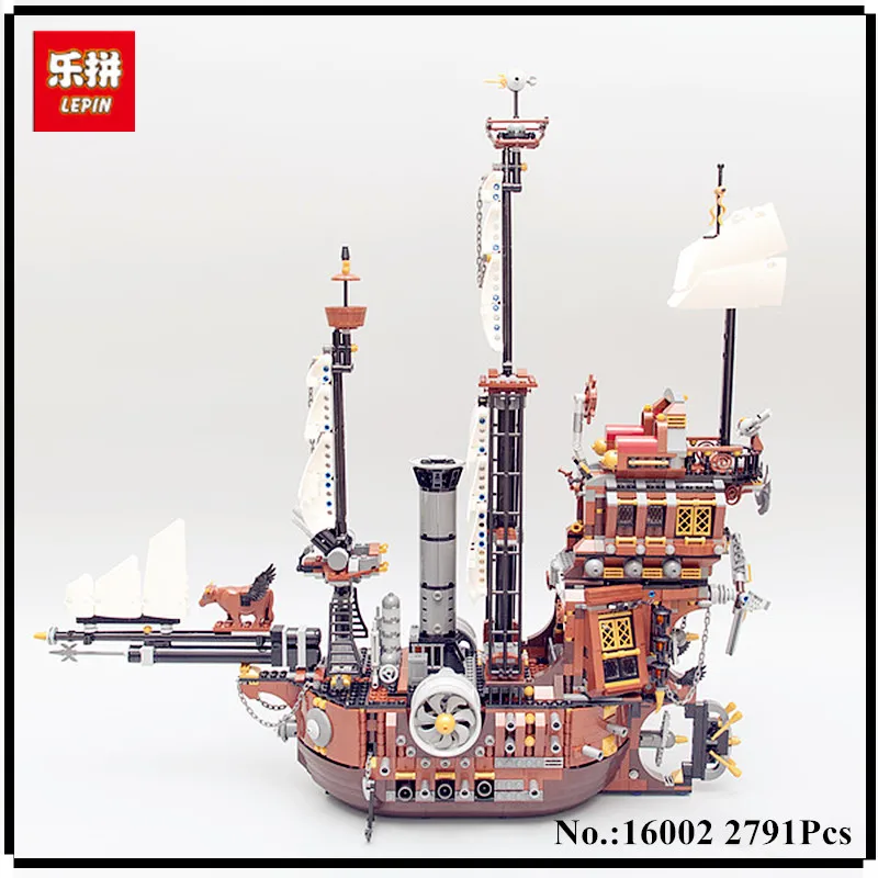 

IN STOCK LEPIN 16002 2791Pcs Pirate Ship MetalBeard's Sea Cow Model Building Kits Blocks Bricks Compatible Children Toys 70810
