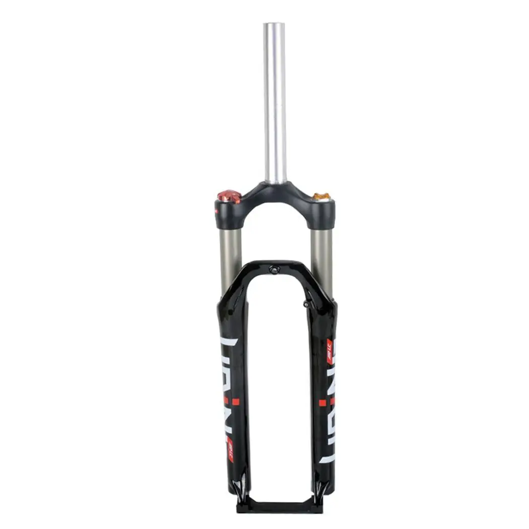 

Sturdy Durable Bicycle Front Fork Mountain Bike Air 100mm Suspension Front 26cm/10.2inch Silver, Black Fork