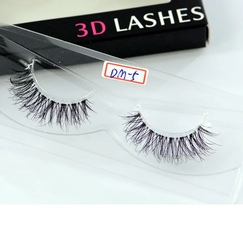 New Mink Eyelashes Clear Band Eye Lashes Crisscross Transparent Band