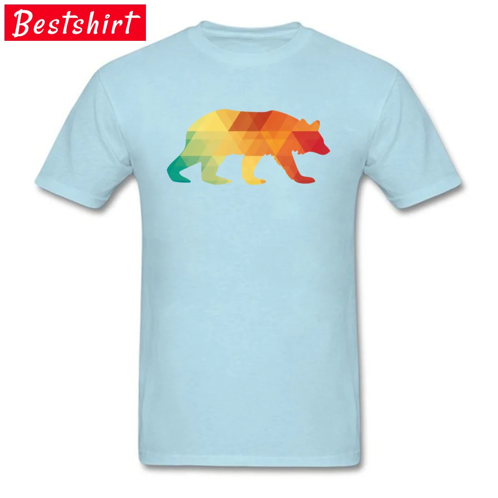 Bear Harlequin Fashionable Short Sleeve Printed T-shirts 100% Cotton Fabric O-Neck Men Tops T Shirt Street T-shirts Lovers Day Bear Harlequin light