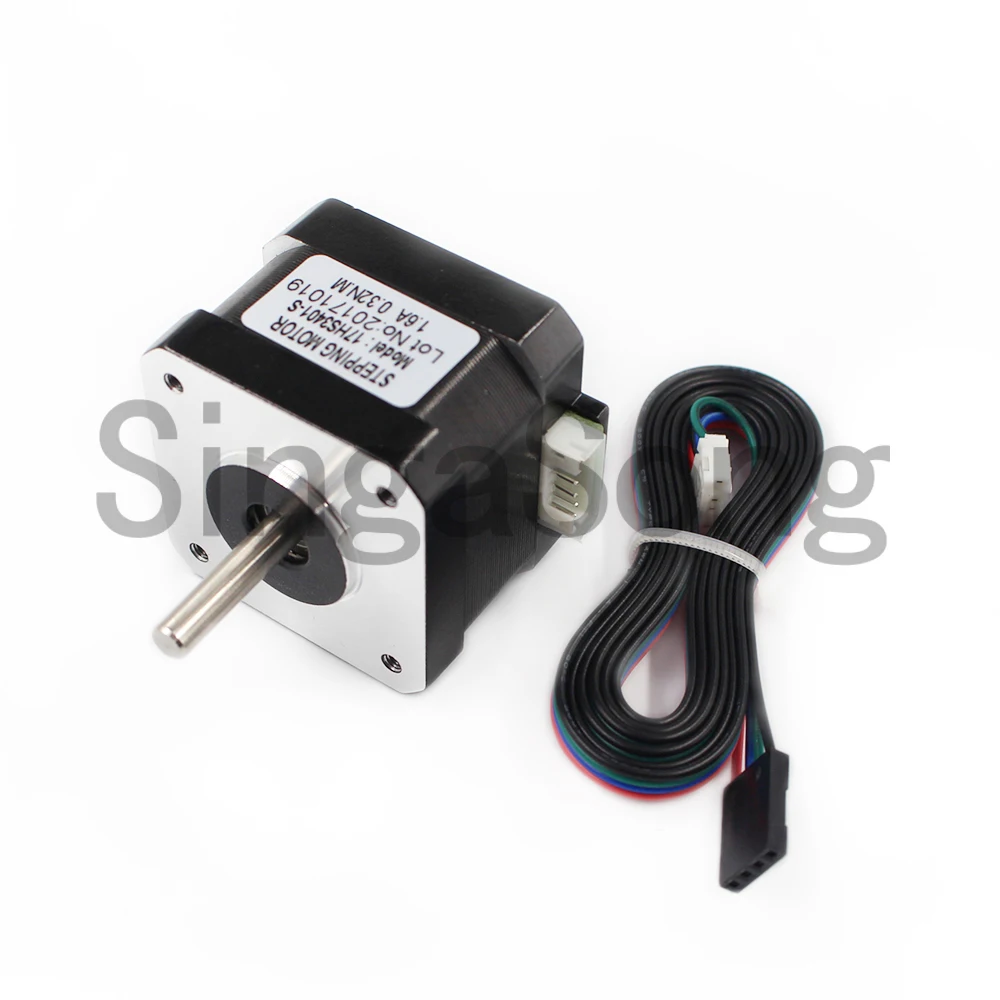 5 шт./лот Nema17 stpper мотор 17HS3401S 4 свинцовый Nema 17HS3401 шаговый 42 Мотор 42bygh 1.3A Для CNC лазера