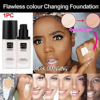 

Color Changing Foundation Makeup Base Nude Face Liquid Cover Concealer Longlasting Makeup Gift Skin care Foundation