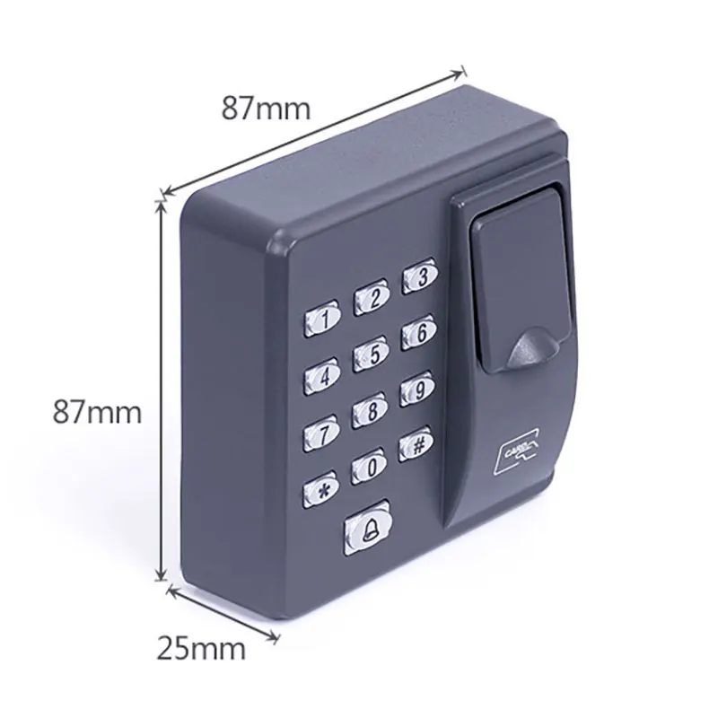 X6 контроль доступа по отпечатку пальца автономный однодверный контрольный Лер дешевый автономный кнопочный палец+ RFID карта X6 дверной вход