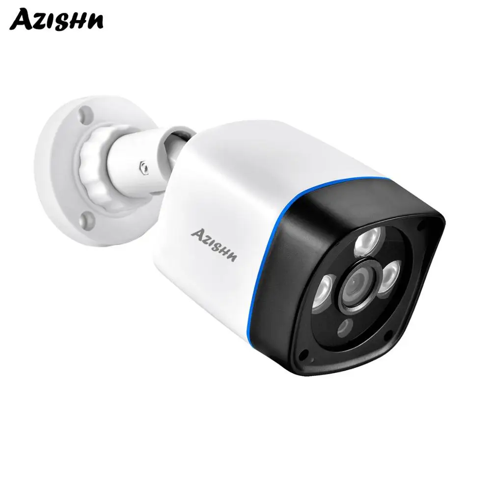 AZISHN IP камера POE 3MP H.265AI CCTV камера s Outfoor Водонепроницаемая Домашняя безопасность ИК ночного видения Surveilance Cam ONVIF