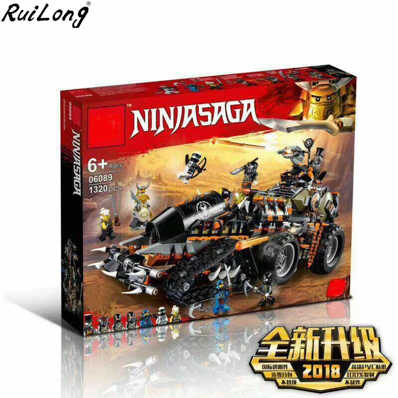 

New Ninja Series Stormbringer Dieselnaut Set Buidling Compatible With LegoINGLY Ninjagoes 70654 Blocks Bricks Educational Toys