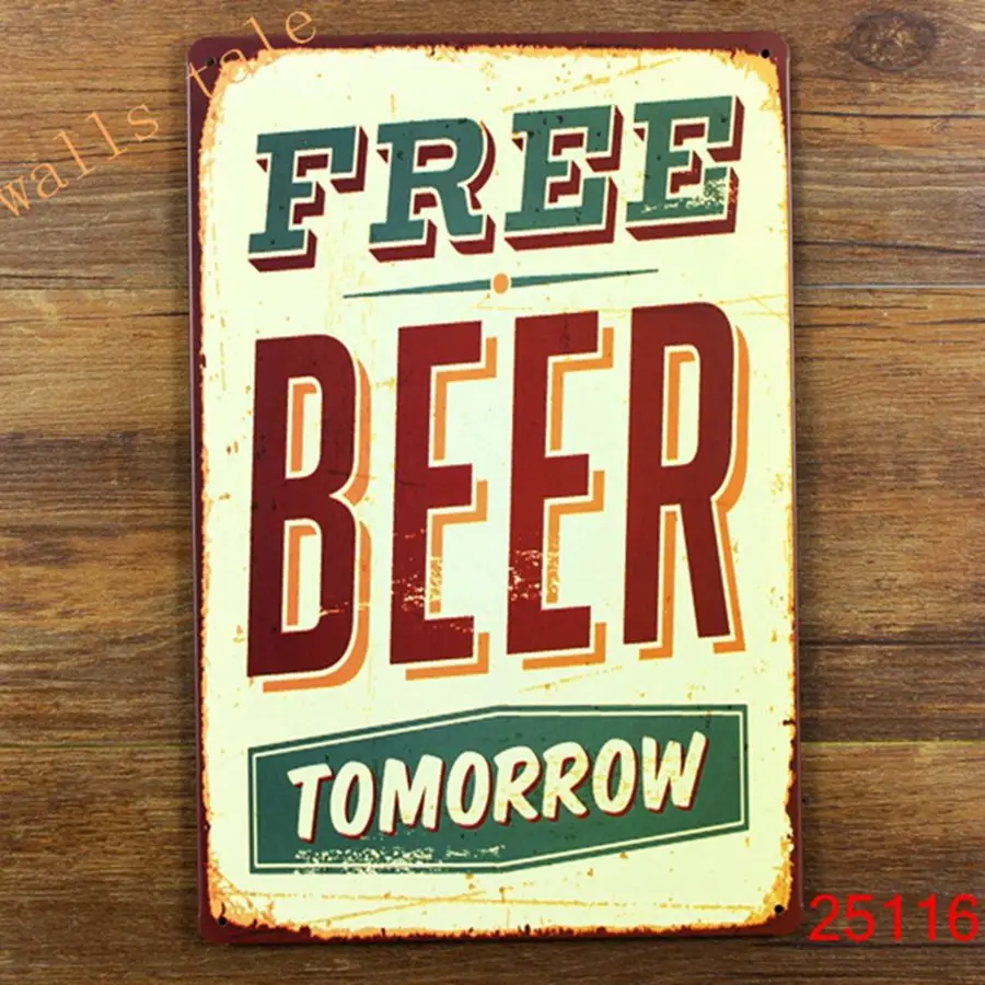 Buy Funny Metal Tin Sign For Bar Pub Wall Decor Metal Wall Art Bar Sign Beer