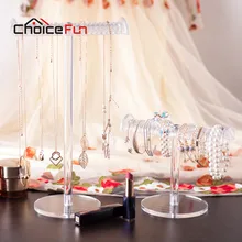 CHOICEFUN Short T-Bar Bracelet Display Stand Chain Holder Rack Jewelry Display Organizer Holder Packaging SF-8101/8100