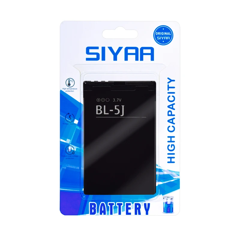 SIYAA оригинальный BL-5J BL-4C BL-5C аккумулятор для Nokia 5070 6100 N70 Lumia 520 X6 5230 Xpress Music N900 C3 BL5C