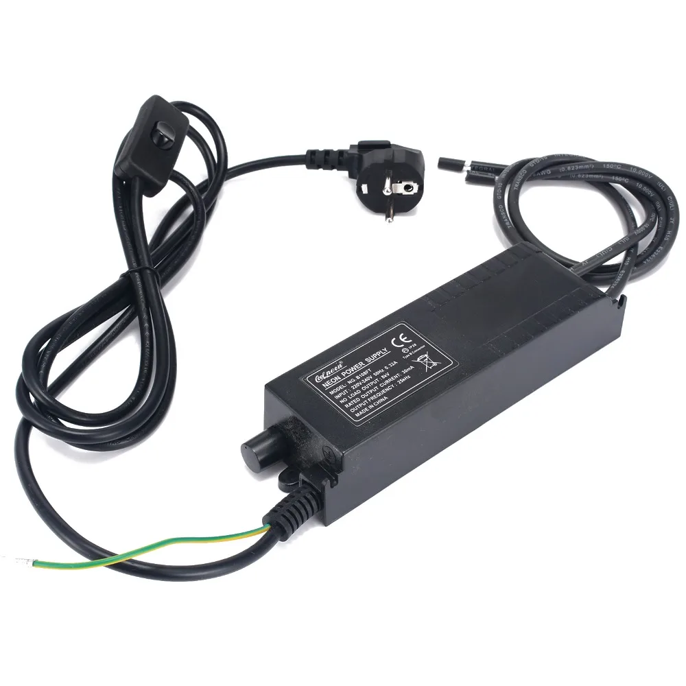 8KV 220V 30mA Neon Transformer Black Neon Power Supply With Dimmer Neon