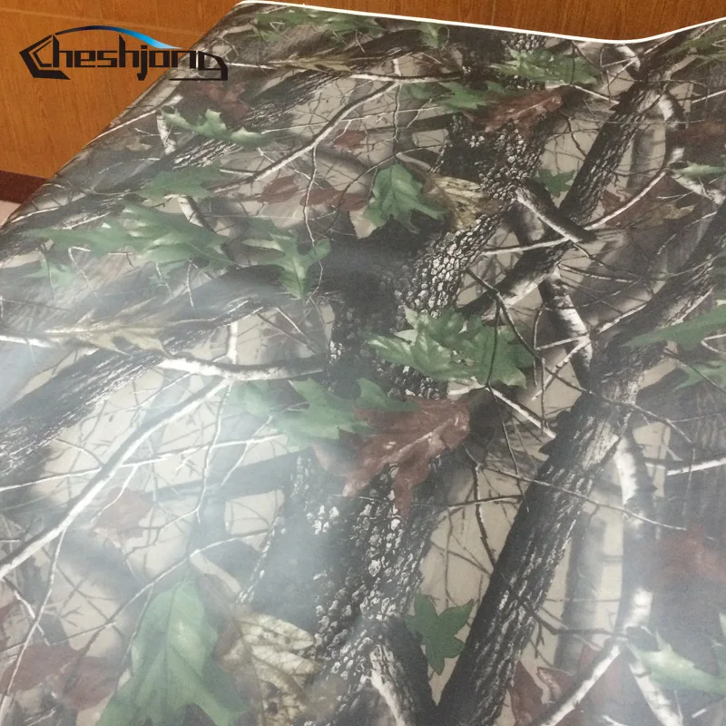  Break Up Real Camo Tree Vinyl Car Wrap PVC Adhesive Real Tree Camouflage Film For Truck Hood Roof M