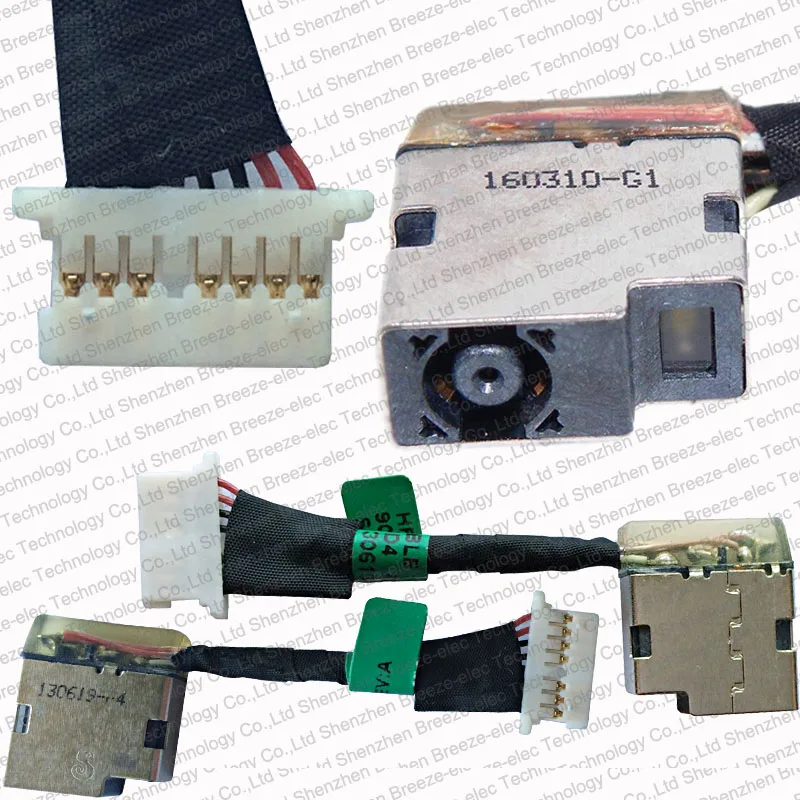 3 Pieces/lot Genuine Laptop Dc Power Jack Socket With Cable Wire Connector For Hp Split X2 13m