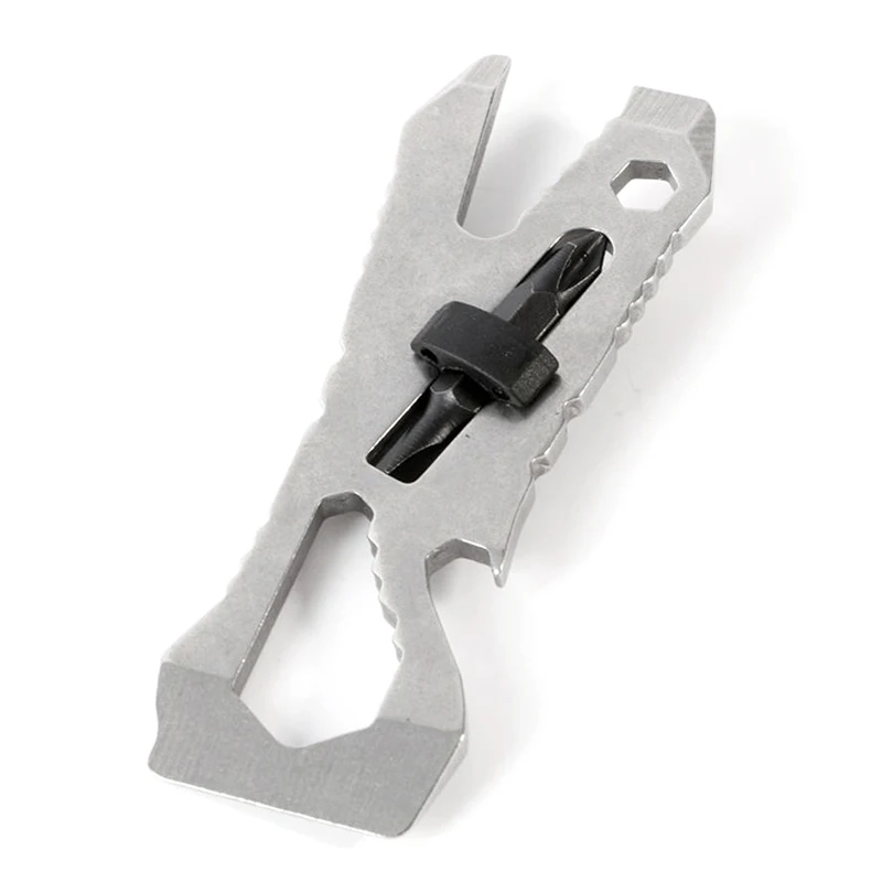 

Stainless Steel Multi Tools Key Ring EDC Screwdriver Wrench Set Pocket Outdoor Tool Set Multitool Keychain Portable