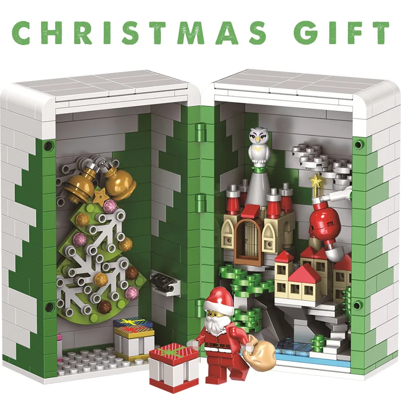 

Creator Series Christmas Box Building Blocks LegoINGLY Friends Santa Claus Figures Educational Bricks Kits Toys Christmas gifts