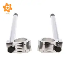 45 мм CNC алюминиевый сплав мотоцикл клип на ручке Руль-хром