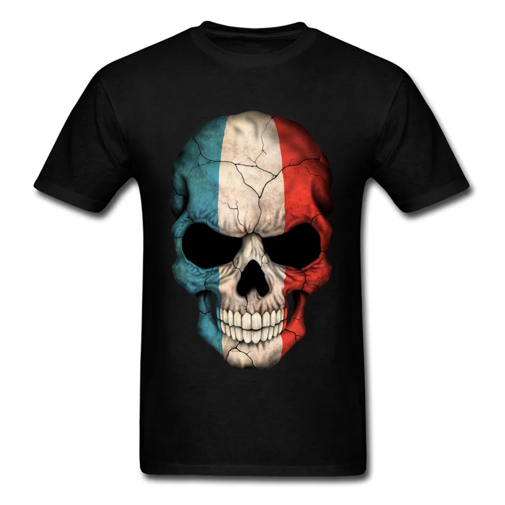 French Flag Skull_black