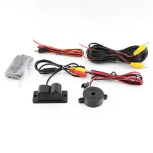 2 in 1 Car Parking Sensors Rear View Backup Camera Universal High Clear Night Vision Reversing Radar